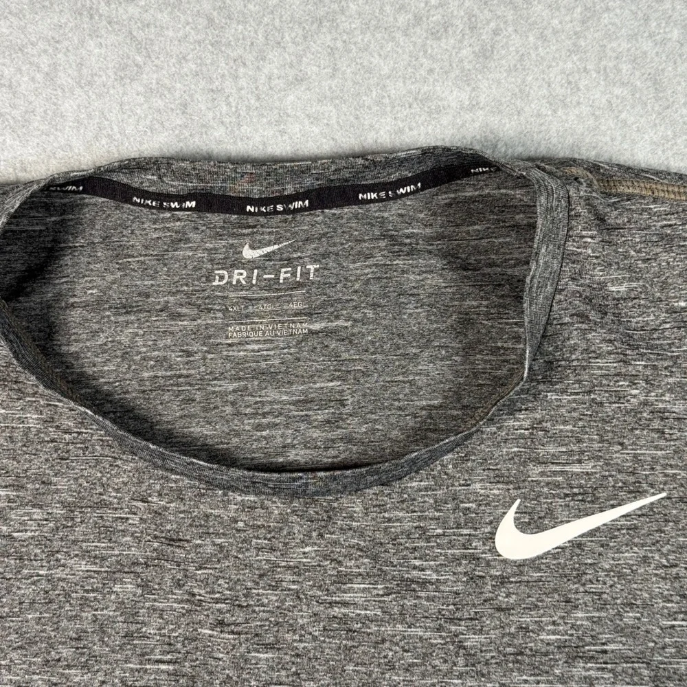 Nike Swim Dri-FIT Sleeveless Performance Shirt Mens 4XLT Grey Heather UPF 40+